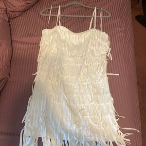 Francesca’s collection suede front dress